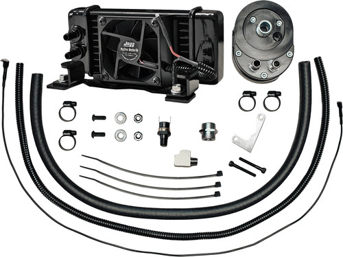 Jagg Lowmount Oil Cooler Fan Assisted for Softail Models - Part 751-FP2300