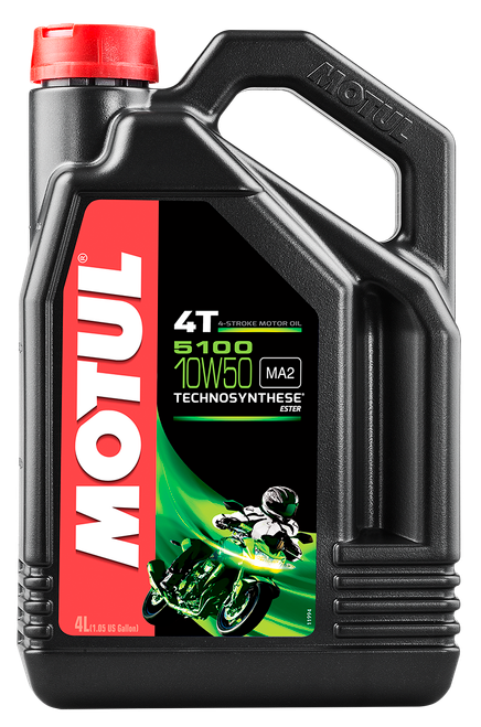 MOTUL 5100 Ester Oil 4T 10W50, 4L – Synthetic Motorcycle Oil for Optimal Performance
