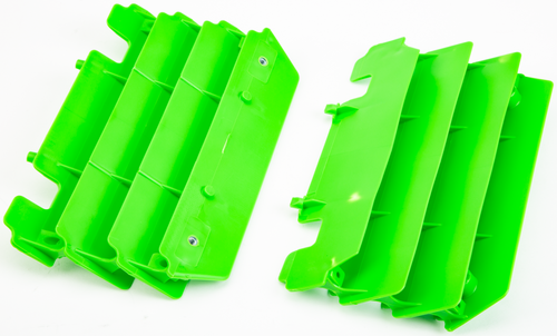 POLISPORT Radiator Louvers for Kawasaki 2005 - Green Part Number 8472400002