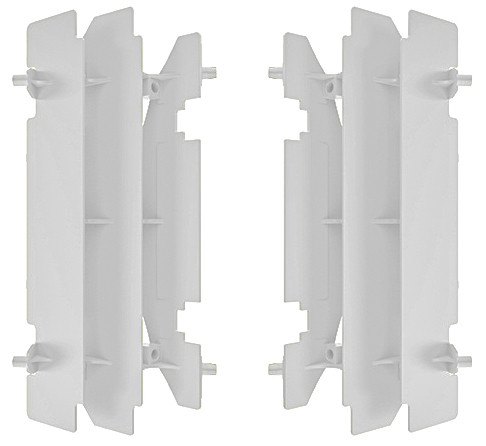 POLISPORT Radiator Louvers for KTM - Black (Part Number 8466800002)