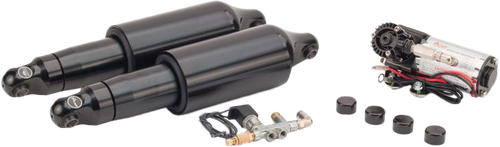 Arnott MC-3112 Fox Series Black V-Rod Air Shocks with Goodyear Air Spring and Compressor Kit