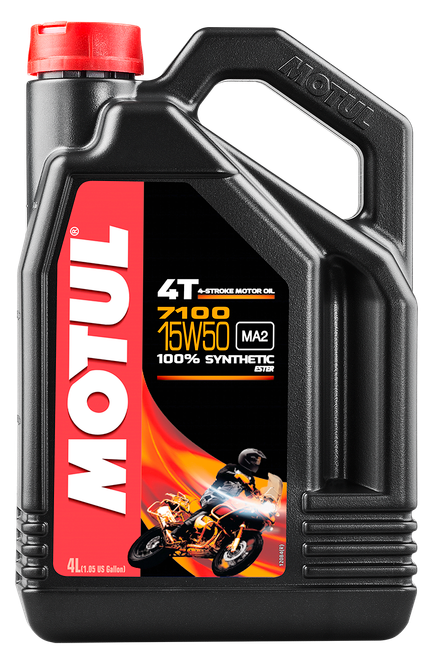 MOTUL 7100 Oil 15W50 Synthetic Motor Oil - 4 Liters