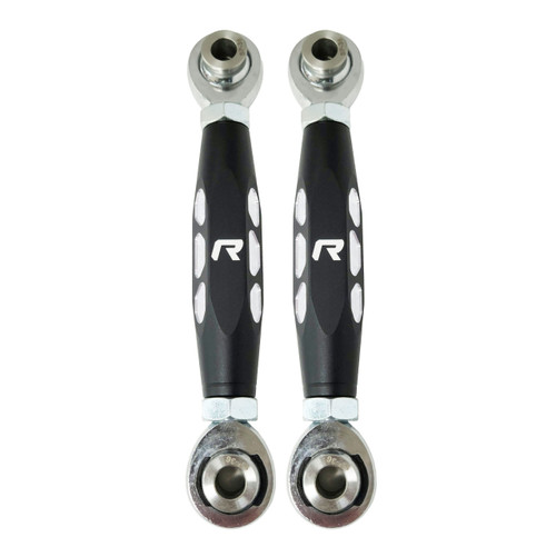 MODQUAD CA-SWF-R-BLK Front Sway Bar Links - Billet Aluminum Adjustable with FK Rod Ends