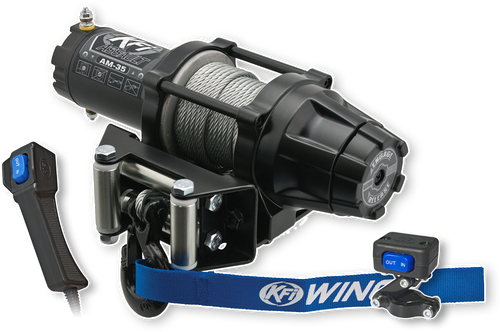 KFI AM-35 3500lb Steel Cable Assault Series Winch