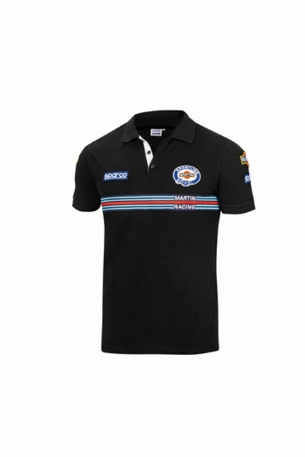 Sparco Polo Replica Martini-Racing Large Black - 01275MRNR3L Sparco Polo Replica Martini-Racing Large Black - 01275MRNR3L