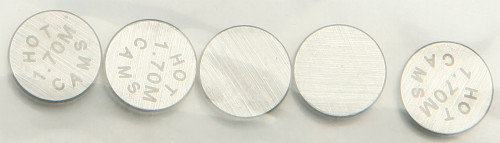 Hot Cams Valve Shims 7.48 x 1.70mm 5-Pack - High-Quality Replacement Parts