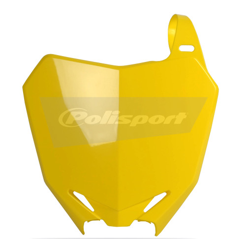 POLISPORT Front Number Plate Yellow - Part 8659300001 for Dirt Bikes