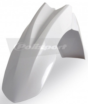 POLISPORT Front Fender White - Part #8572700002 for Dirt Bikes