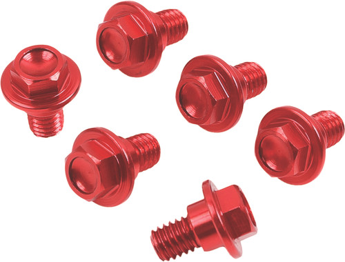 ZETA ZE88-9302 Fork Guard Bolt in Red for Motorcycle Suspension