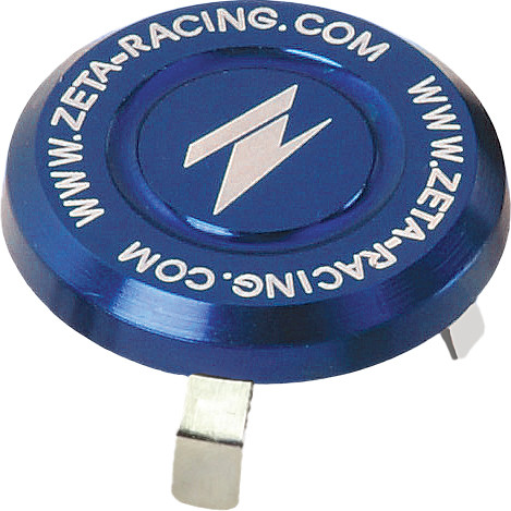 ZETA Stem Cap Blue - Part ZE58-4132 for Dirt, Supermoto, and Dual Sport Bikes