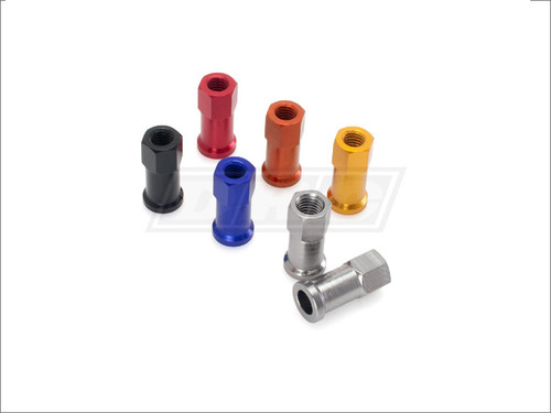 DRC D58-02-107 Rim Lock Nuts 2pk - Orange Aluminum for Easy Installation