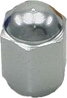 DRC Air Valve Caps Titanium 2-Pack - Stylish Aluminum Motorcycle Tire Valve Covers