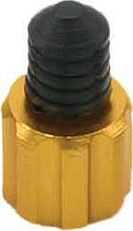 DRC D58-05-103 Air Valve Caps and Wrench Set - Gold, Pack of 2