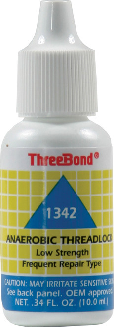 THREEBOND 1342AT002 Low Strength Thread Lock, 10ml - Ideal for Small Screws and Bolts