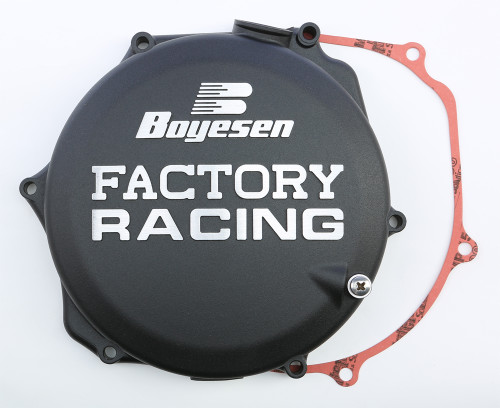 BOYESEN Factory Racing Clutch Cover Black - Part No. CC-26AB