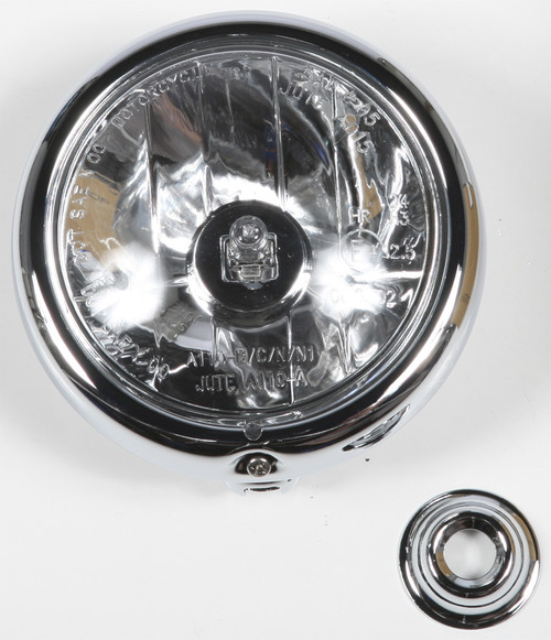 National Cycle 90-910505-000 Light Assembly with Chrome Shell and Halogen H3 Bulb