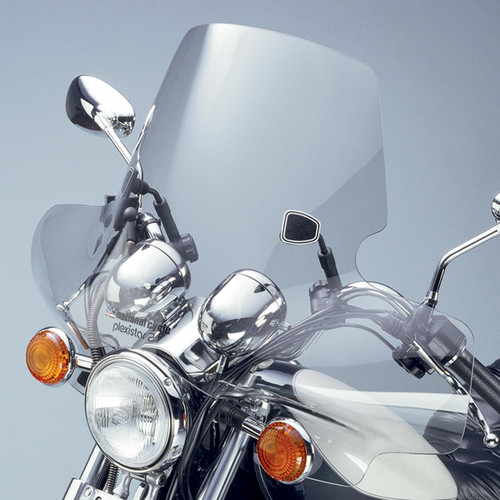 NATIONAL CYCLE Plexistar 2 Windshield Fairing Clear 7/8" - Lightweight Sport Style with QuickSet Mounting Hardware