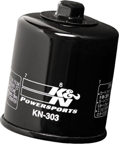 K&N KN-303 High-Flow Synthetic Oil Filter for Racing and Performance Vehicles