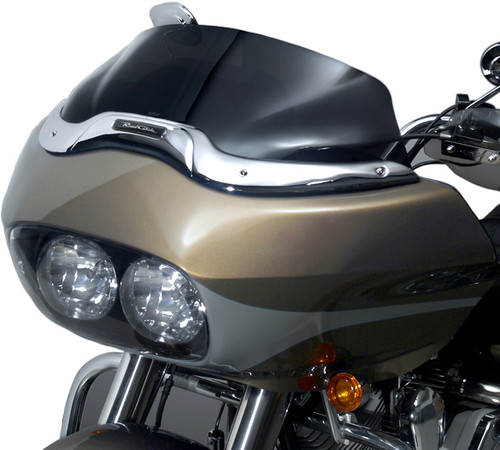 National Cycle Wave Windscreen 6.25" for Harley-Davidson FLHT, FLHX, FLTR Models - Part N27406