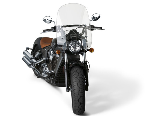 NATIONAL CYCLE Spartan Windshield 18.5" Clear with Quick Release for Indian Motorcycles