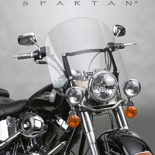National Cycle Spartan Windshield 17-Inch Clear with Quick Release Mounts
