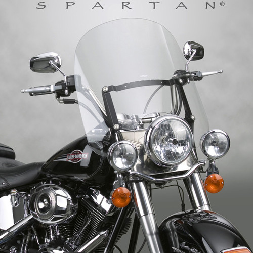 National Cycle Spartan Windshield 18.5" Clear with Quick Release Mounts