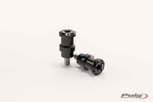 PUIG 5923N High Tech 8mm Black Swingarm Spools - 2 Pack