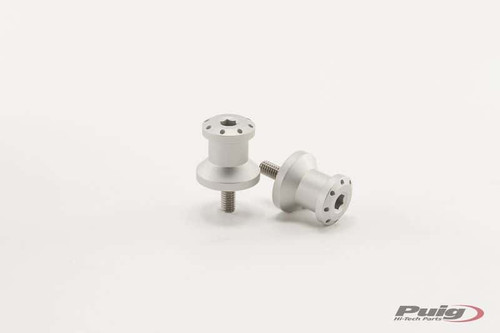 PUIG Swingarm Spools Hi Tech 6mm Silver - Part Number 5922P