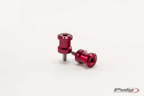 PUIG Swingarm Spools Hi Tech 6mm Red – Part 5922R