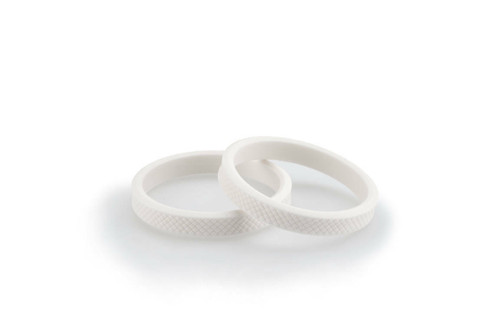 PUIG Frame Slider Rings Vintage White (Part Number 3667B)