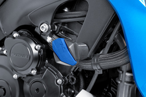 PUIG Frame Slider R12 End Blue - Part Number 6378A for Enhanced Motorcycle Protection