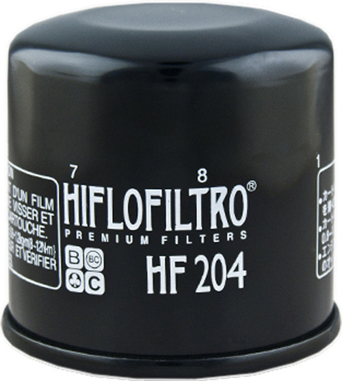 HifloFiltro HF204 Oil Filter for Motorcycles - OEM Replacement with Race-Ready Features