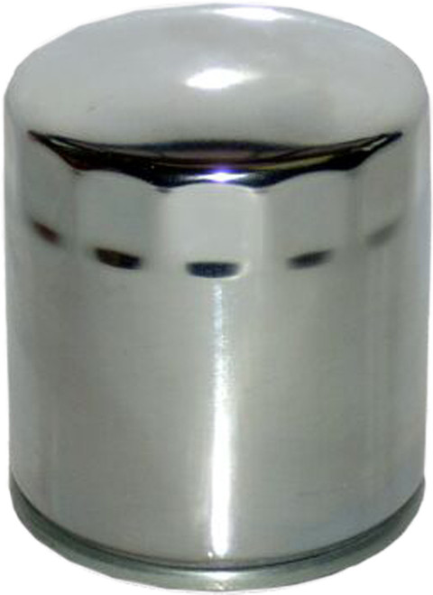 HIFLOFILTRO HF174C Chrome Oil Filter for Motorcycles – OEM Replacement with Race-Ready Design