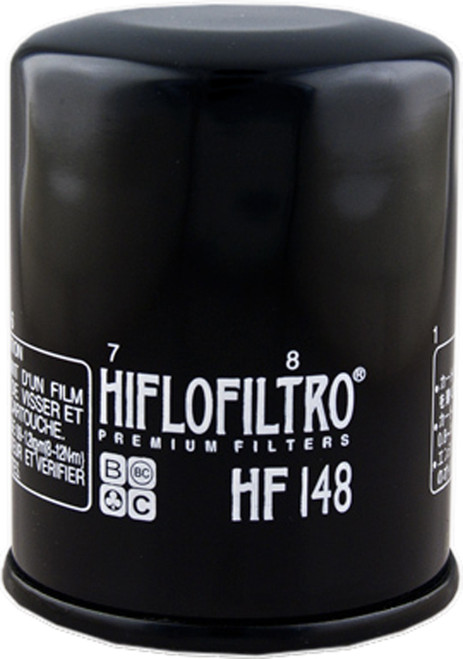 HIFLOFILTRO HF148 Oil Filter for Motorcycle - OEM Replacement and Race-Ready Performance