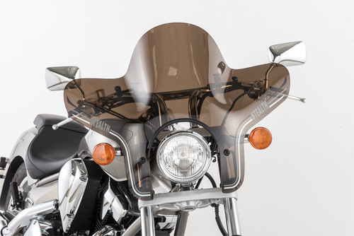 Slipstreamer SS-20-T Stealth Windscreen with Dark Smoke Tint, 14 x 30 Inches, 1-Inch Hardware