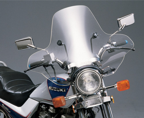 Slipstreamer S-05-C Turbo Windshield for Round Headlight Motorcycles, Clear 19.75 x 32 Inches