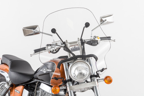 Slipstreamer SS-24-C Hellfire Windshield for Motorcycles - 17 x 22 Inches, Clear