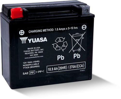 YUASA YUAM42RBS YTX20 Sealed Factory Activated Battery for Reliable Power