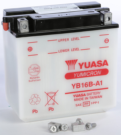 YUASA YUAM22161 Battery YB16B A1 Conventional - 6V and 12V Options