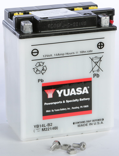YUASA YUAM2214BIND YB14L B2 Conventional Battery – High Cranking Power with Enhanced Performance
