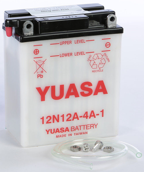 YUASA 12N12A-4A-1 Conventional Battery (Part Number: YUAM2221B) for Enhanced Starting Power