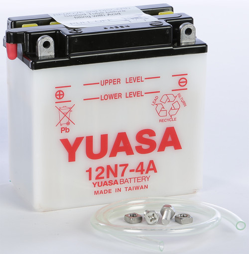 YUASA Battery 12N7-4A Conventional 6V/12V with Extra Plate Capacity