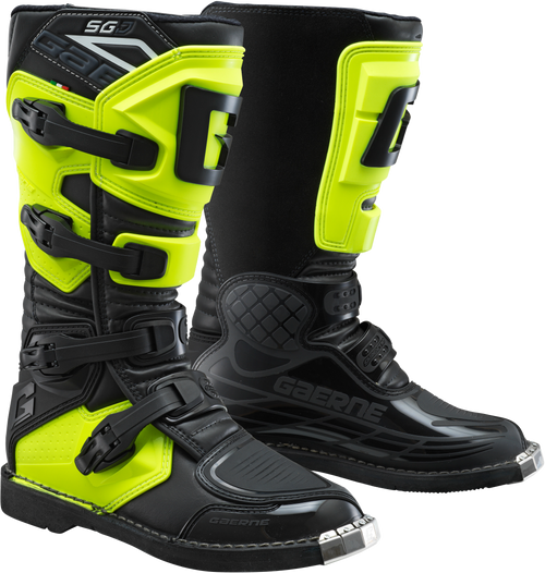 Gaerne SG J Kids’ Fluo Yellow Motorcycle Boots - Part Number 2199-009-6
