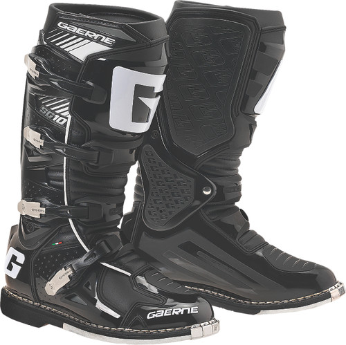 GAERNE SG-10 Black Motorcycle Boots Size 6 - Premium Racing Footwear