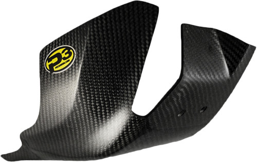 P3 Carbon Fiber Skid Plate for KTM/Husqvarna - Model 301078-BLK