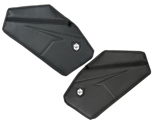 PRO ARMOR P1910Y321BL Rear Door Knee Pads with Storage for 2014-2021 Pro Armor Half Doors