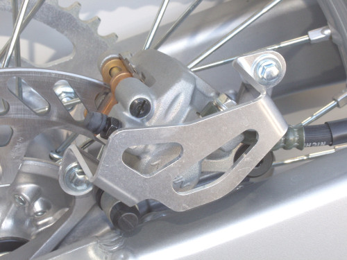 WORKS Alum Rear Caliper Guard for Kawasaki KX and RMZ Models – Part #25-022