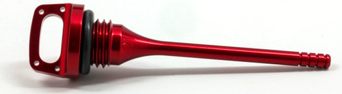 WORKS Oil Filler Plug Red with CNC Machined Aluminum and Laser Engraved Logo
