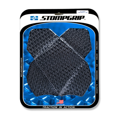 STOMPGRIP Tank Pad Kit Icon Black – Part 55-14-0057B for Enhanced Motorcycle Control