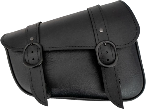 Willie & Max Black Jack Swingarm Bag 4L with Black/Black Buckle - Durable Motorcycle Storage